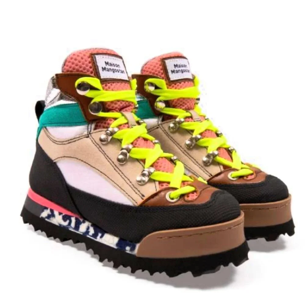 Maison Mangostan Nux White Hiking Boots - Kids Size EU 27